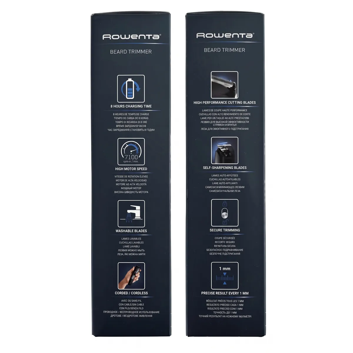 Tondeuse à barbe Rowenta Beard Trimmer – Précision 0,5 à 10 mm – Autonomie 90 min - Image 2
